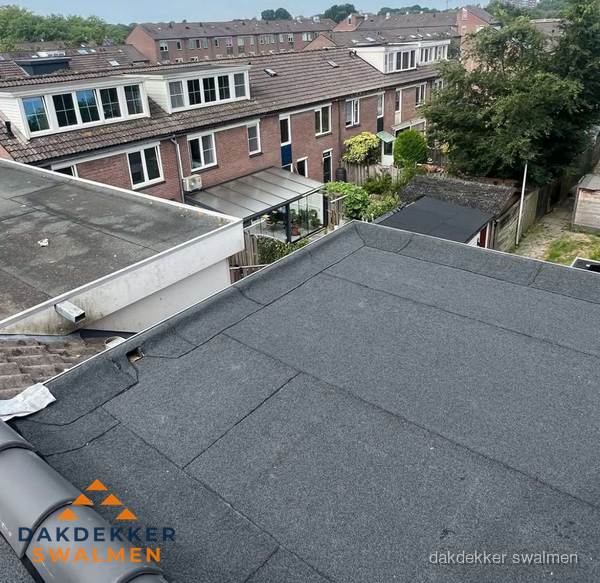Dakinspectie plat dak aanbouw in Swalmen Dakinspectie plat dak aanbouw in Swalmen