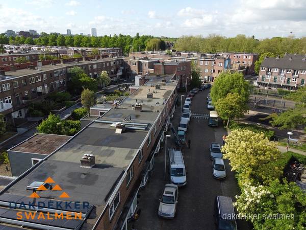Luchtfoto dakinspectie woonwijk in Swalmen Luchtfoto dakinspectie woonwijk in Swalmen